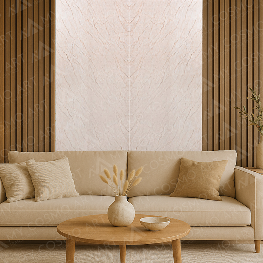 Placă PVC Marmură Arămie cu Insertii Portocalii COD - 2803A