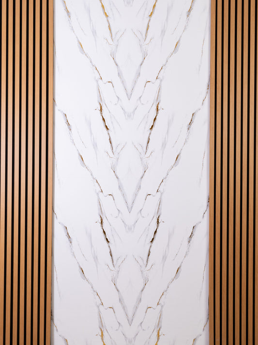 Placă PVC Aspect Marmură Aurora Gold - COD 3055