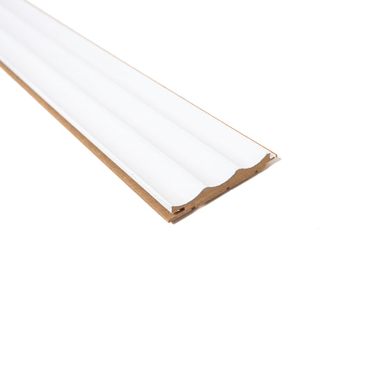 Riflaj Decorativ MDF Rosha - Alb