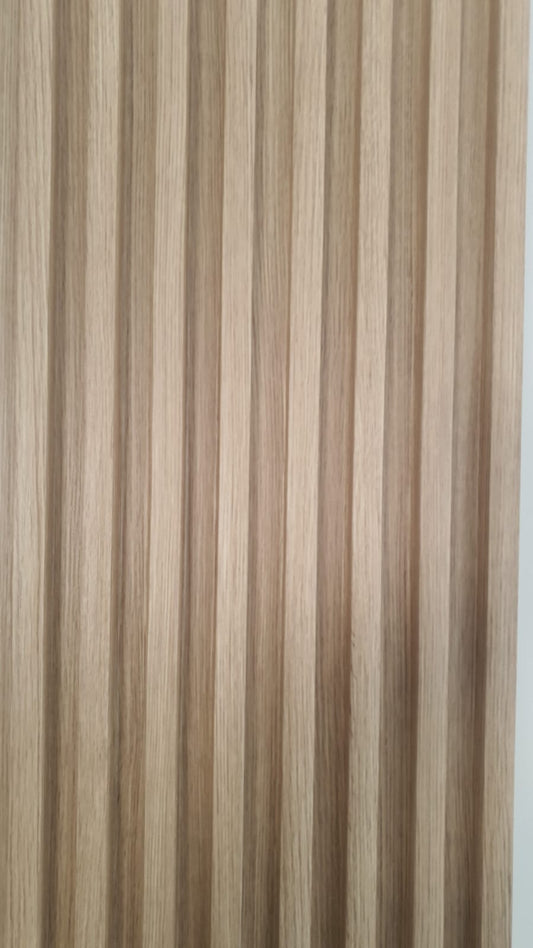 Riflaj Decorativ Bej pentru Exterior si Interior, WPC Compozit Durabil, 2.8m lungime