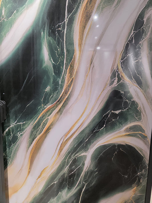 Placă PVC Marmură Verde Imperial