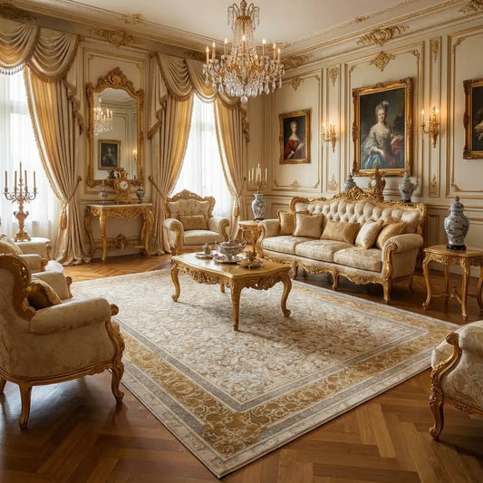 Covor Persan Lux, Maro/Bej, Living, Dormitor - COD 3003 nht