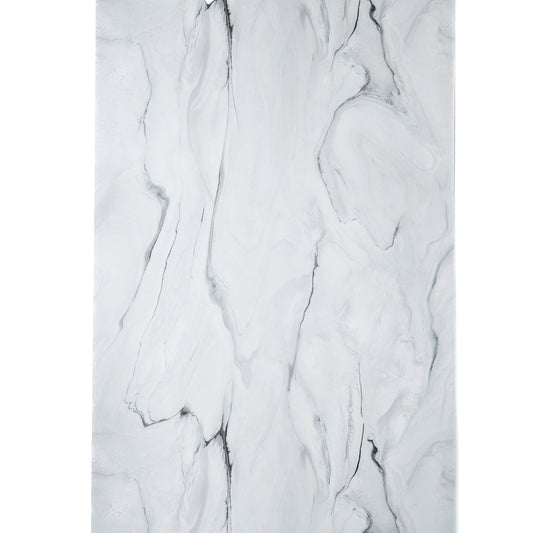 Placa PVC Alb cu print Negru - COD 0701