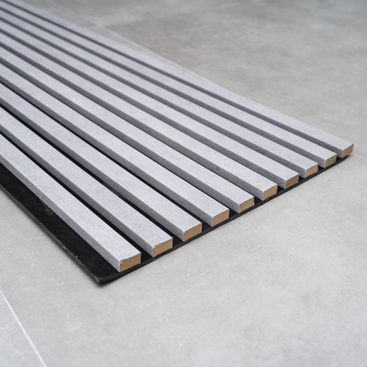 Riflaj Decorativ MDF Tip Panou Gri Beton - COD 8685