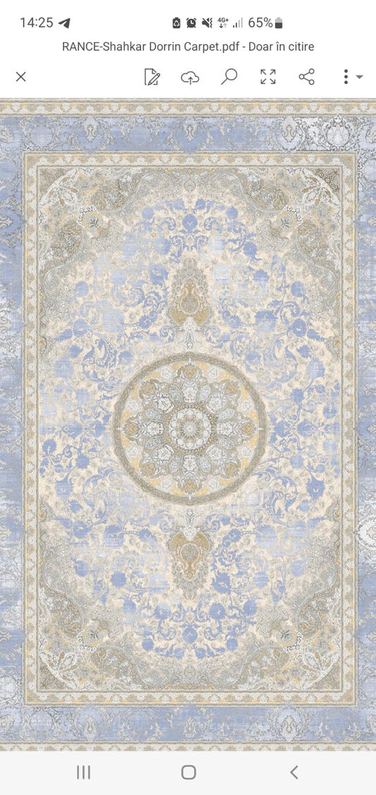 Covor Persan Lux, Bej/Blue, Living, Dormitor - COD 3006 Beige-BA