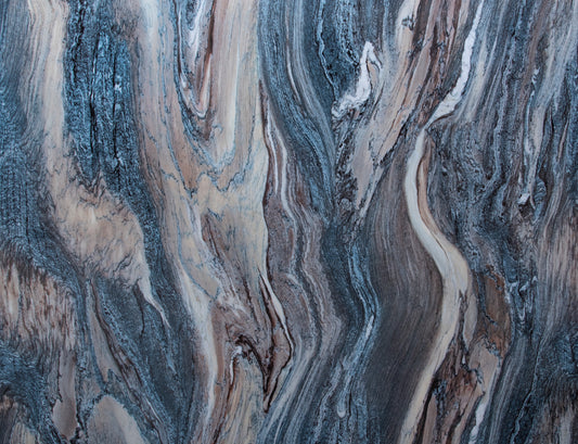 Blue Fever Shine Marble – Placa PVC Marmura Accente Albastre