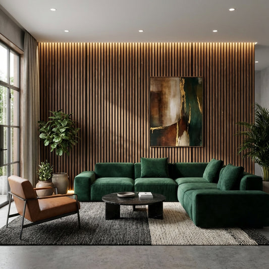 Riflaj Decorativ MDF Tip Panou Stejar Blond cod - 0471