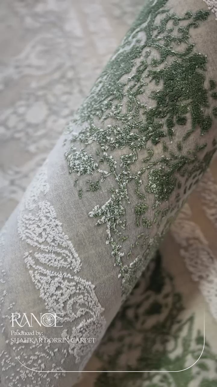 Covor Persan Lux, Bej/Verde, Living, Dormitor - COD 3069