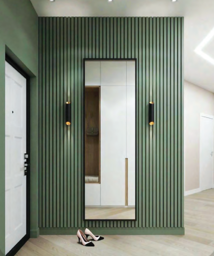 Riflaj Decorativ MDF Altin - Verde Menta